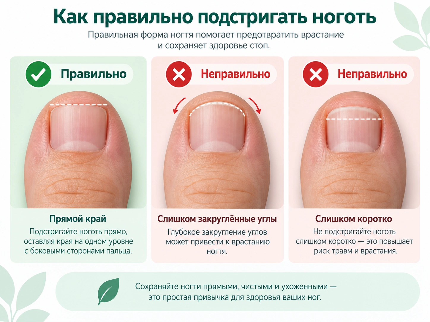 Как правильно стричь ногти Как правильно стричь ногти